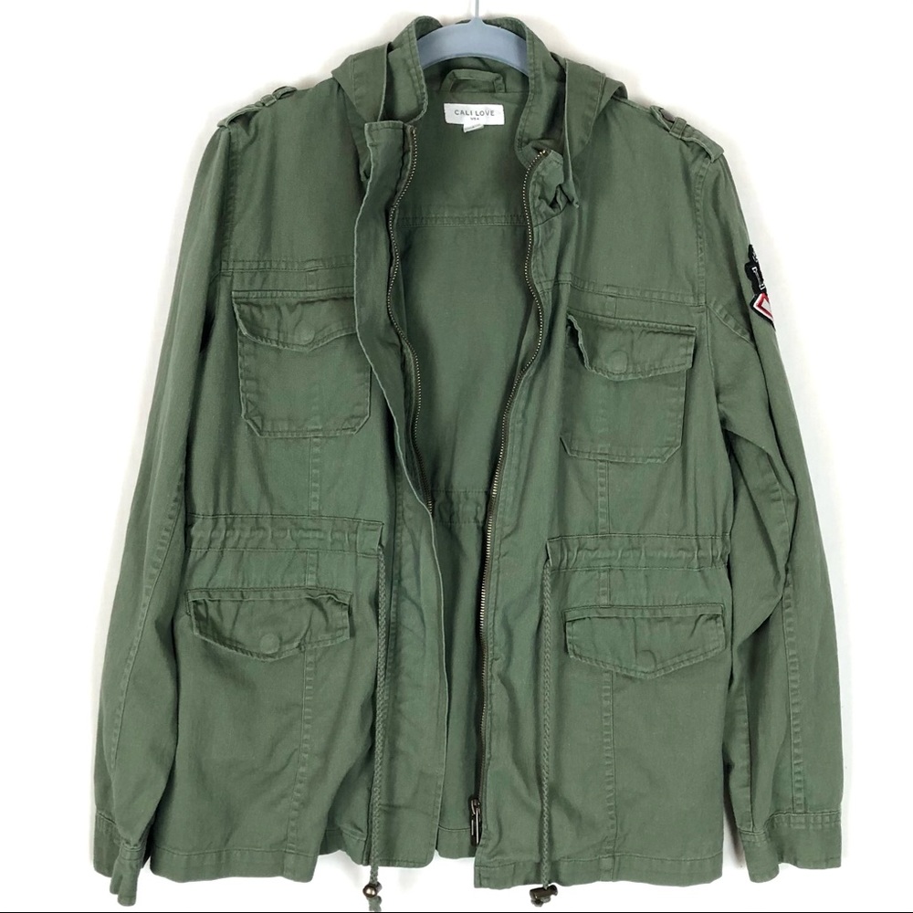 Cali Love hooded utility jacket